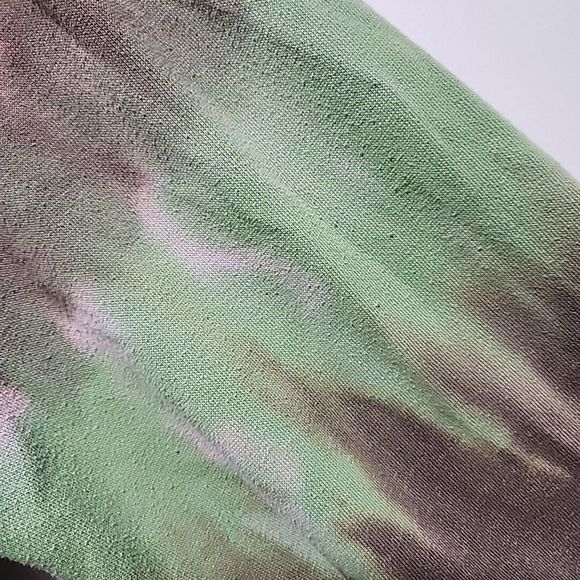 Grateful Dead Sweatshirt Women's M Green Brown Bear Tie Dye Ban Music Crew Neck - Picture 9 of 10